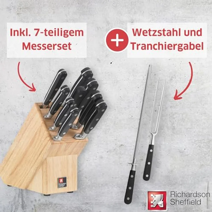 Richardson Sheffield V SABATIER Messerblock 9-teilig – Bild 4