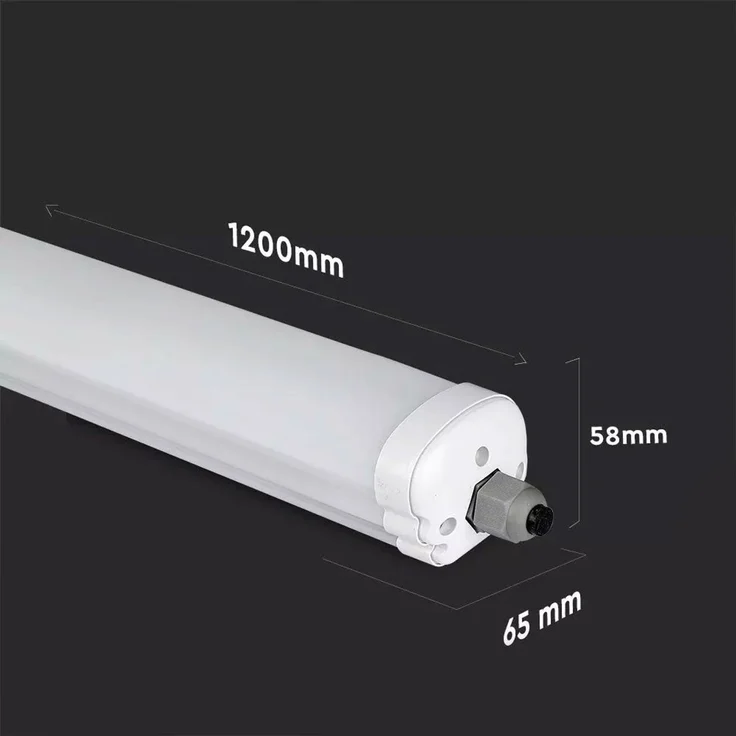 8er Set LED Wannenleuchte, 4320 Lumen, neutralweiß, L 120 cm – Bild 8