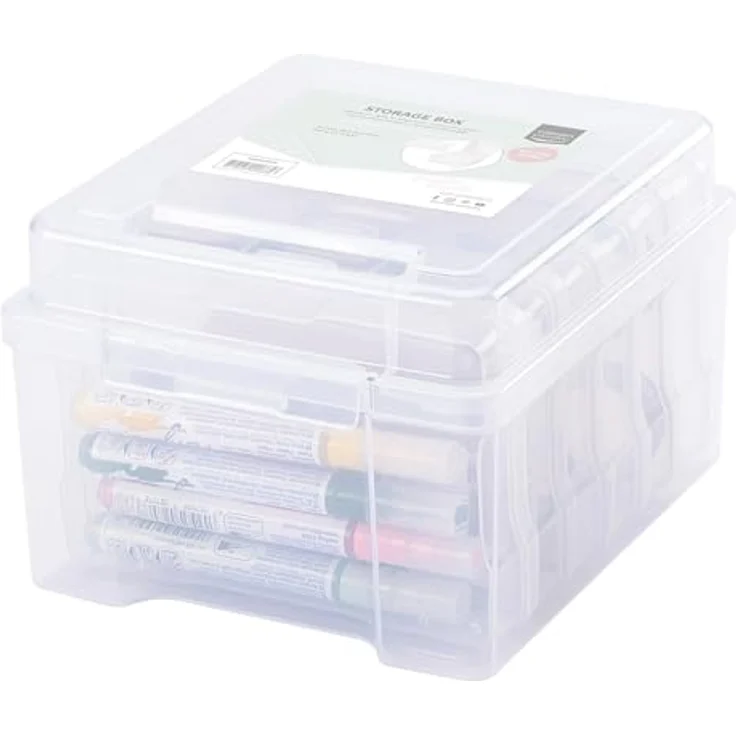 Vaessen Creative Staubox, Aufbewahrungsbox, Sortierbox mit 16 Boxen, Ordnungssystem, Transparent f�r Bastelutensilien, Bastelwerkzeuge Aufbewahrung Schmuck Und Spielzeug – Bild 5