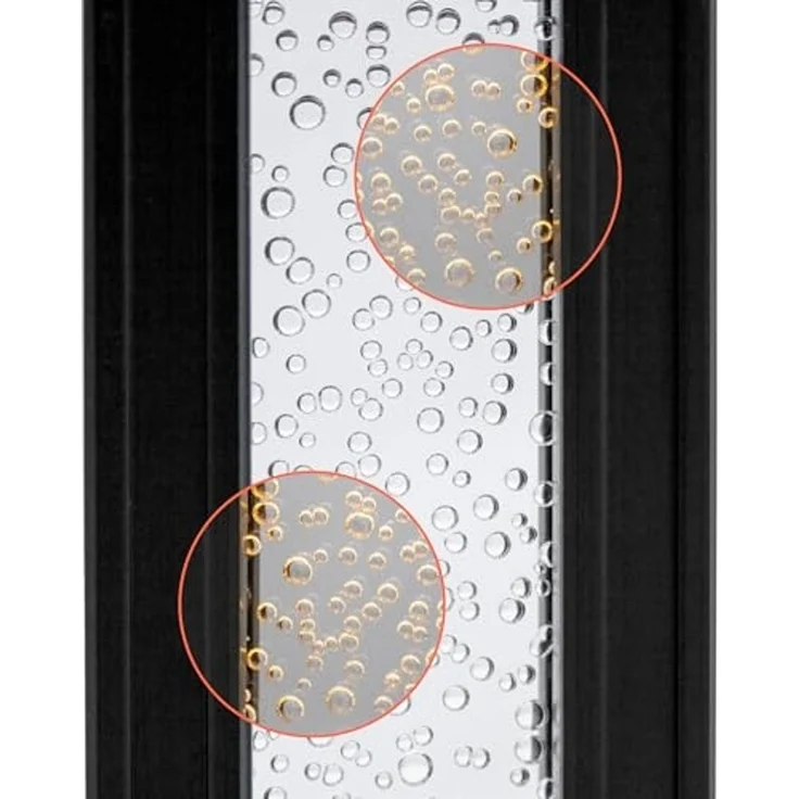 Spetebo LED Solarleuchte Gartenstecker im Sprudelsäule Design - 30 cm, Solar betrieben, LED fest integriert, warm weiß, stimmungsvolles Lichtspiel – Bild 3
