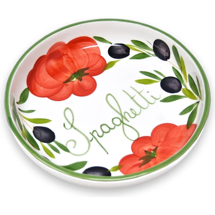 Lashuma Pastateller Tomate Olive, (1 St), Italienischer Nudelteller tief – Bild 7