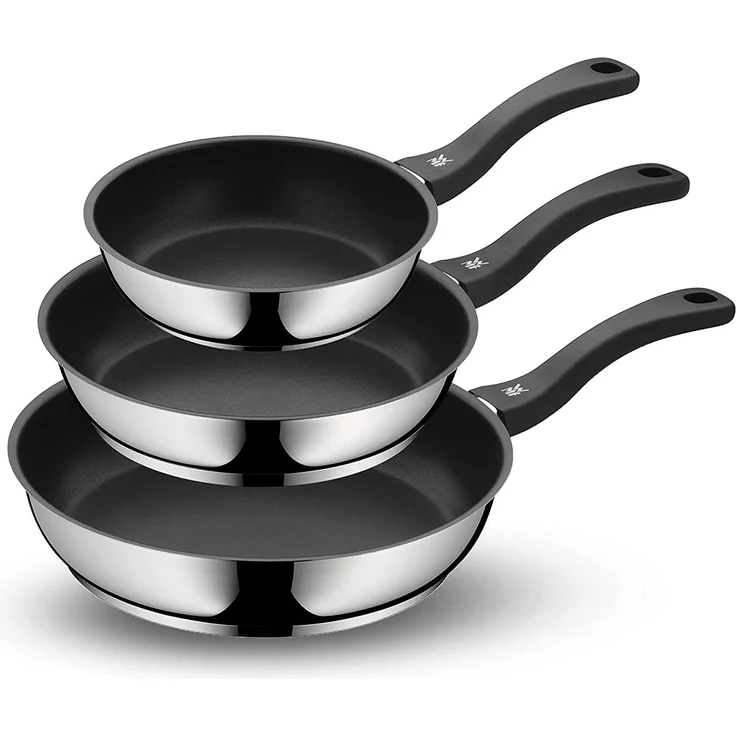 WMF 'Devil' Fry Pan Set, Cromargan silber, Ø20 cm, Ø24 cm & Ø28 cm – Bild 4