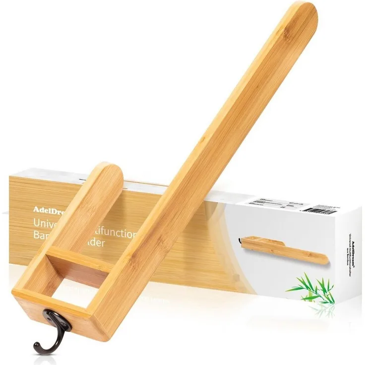 AdelDream Handtuchhalter AdelDream Badezimmer Handtuchhalter aus Bambus