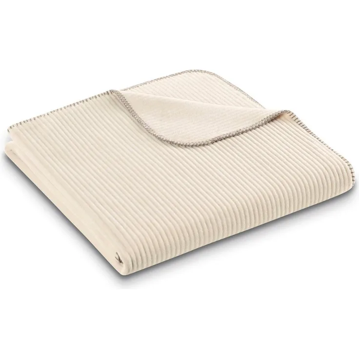 Wohndecke Feel Cord, Biederlack, mit schöner Hoch-Tief-Struktur