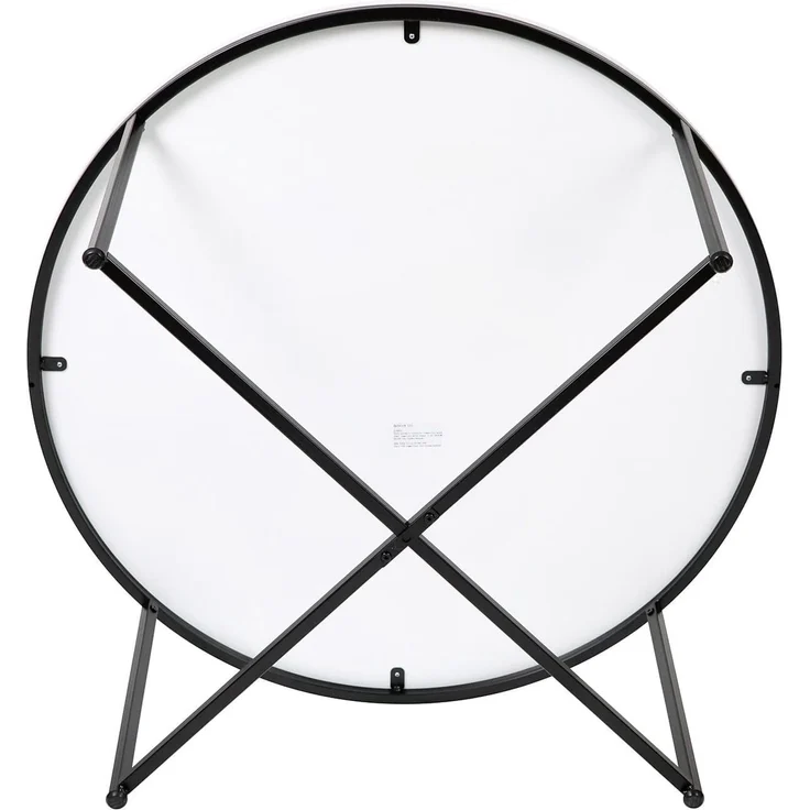 Flash Furniture Sofatisch fürs Wohnzimmer, Holzwerkstoff, weiß/mattschwarz – Bild 8