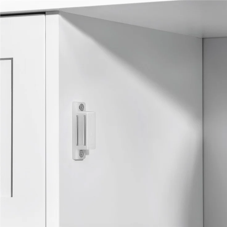 Yaheetech Badezimmerschrank mit 3 Schubladen, verstellbarem Regalbrett & 1 offenem Regal, Holz weiß, 55,5 x 29,5 x 86,5 cm – Bild 5