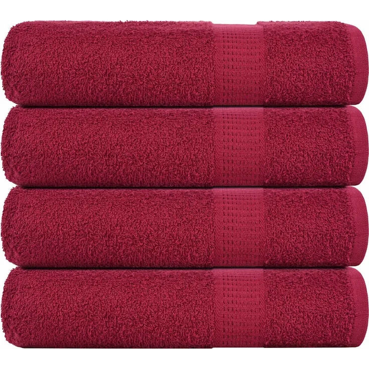 vidaXL Badetücher FROGN 4 Stk. Bordeaux 100x150 cm 360 g/m² 136741 – Bild 1