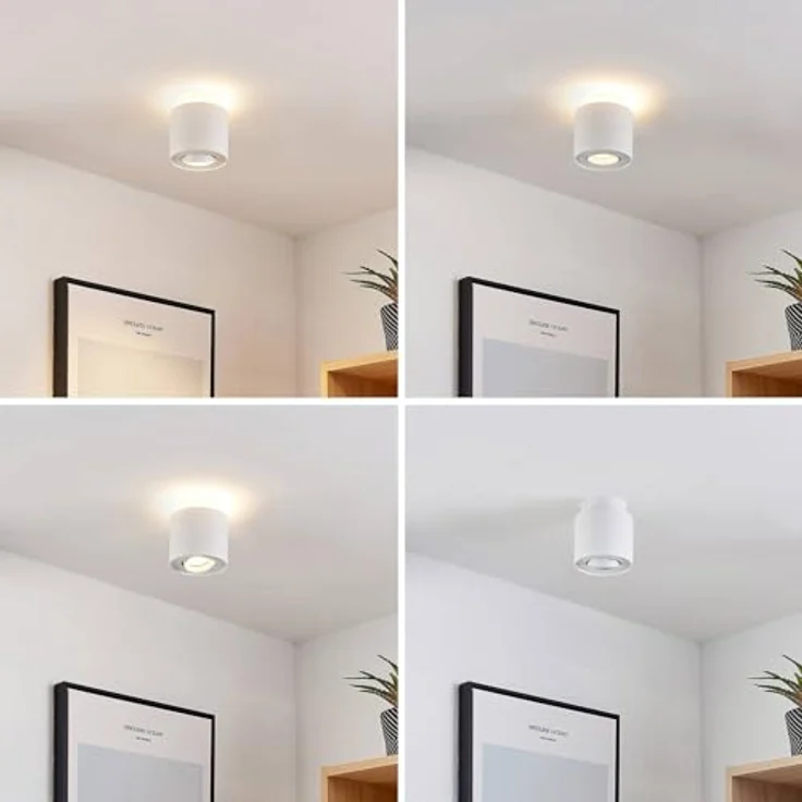 Arcchio Deckenstrahler Walisa, Nicht enthalten, 1x8 W LED GU10 Down + 1x4,6 W LED Up – Bild 5