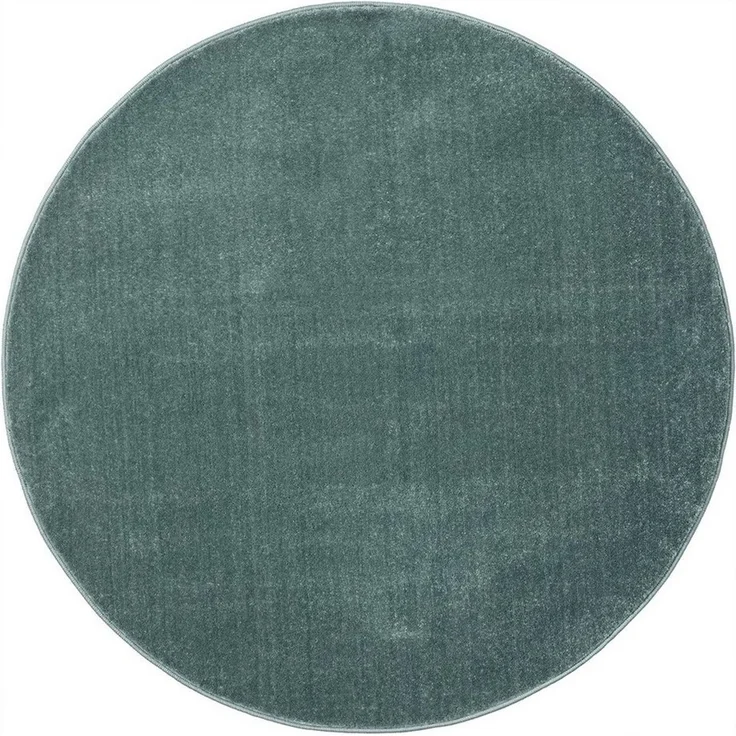 Vimoda Teppich Teppich Rund Wohnzimmer Kurzflor, Rund, Höhe: 8 mm, Teppich Rund Einfarbig – Bild 1