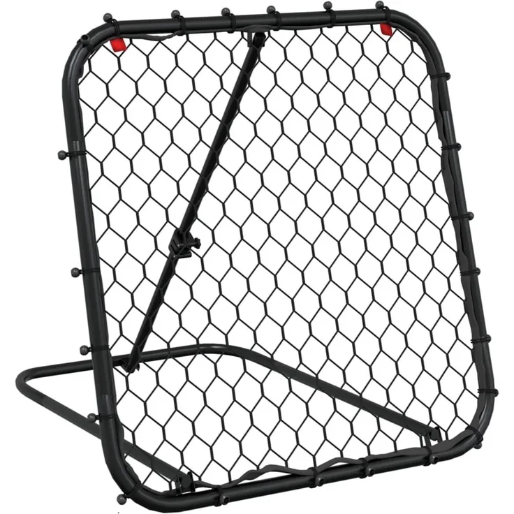 vidaXL Fußball-Rebounder Verstellbar Schwarz 84x73x60-80 cm Stahl 4007968