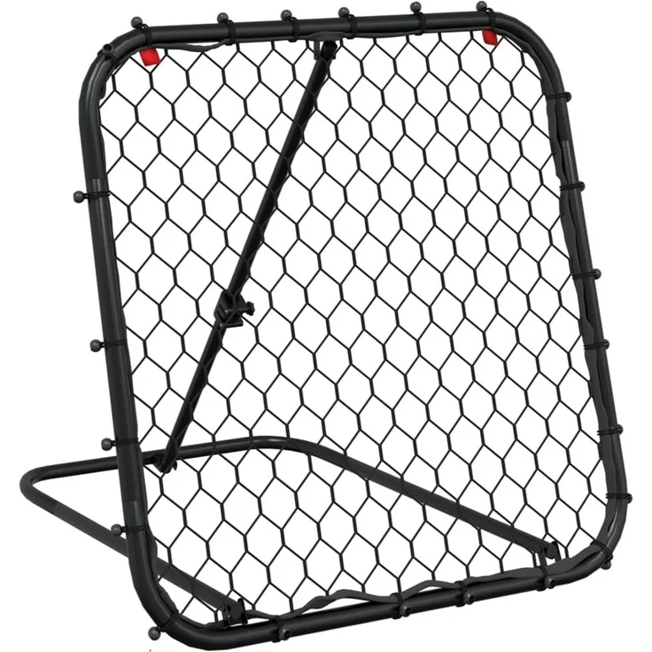 vidaXL Fußball-Rebounder Verstellbar Schwarz 84x73x60-80 cm Stahl 4007968 – Bild 1