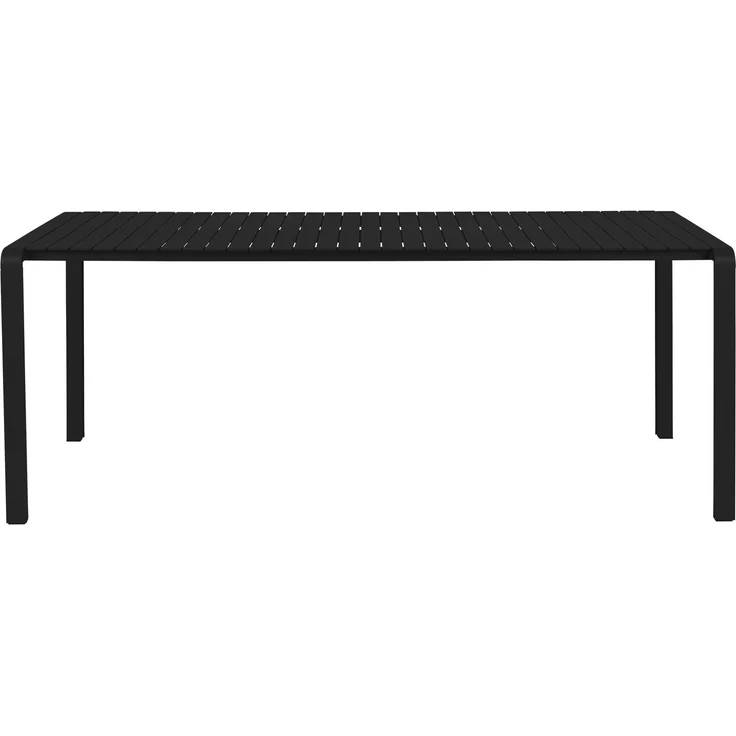 Zuiver Gartenmöbel-Set Vondel mit Tisch und 6 Stühlen aus Aluminium, Schwarz 96,7x214x75 cm – Bild 3