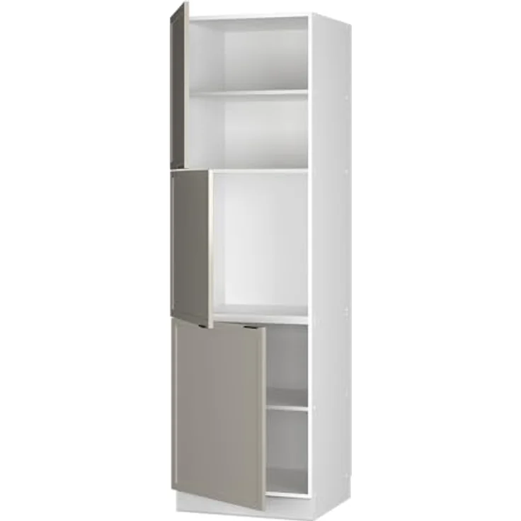 Herdumbauschrank Fame-Line GrauBeige 60 cm Vicco – Bild 6