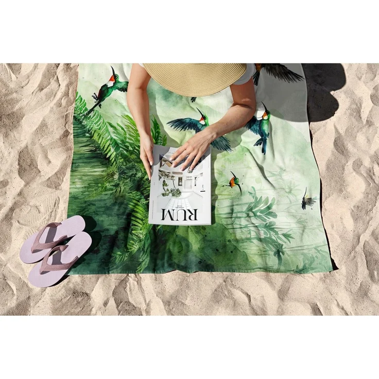 Mijolnir 'Water Color Jungle 90' Strandtuch, Mehrfarbig, 90 x 150 cm – Bild 6