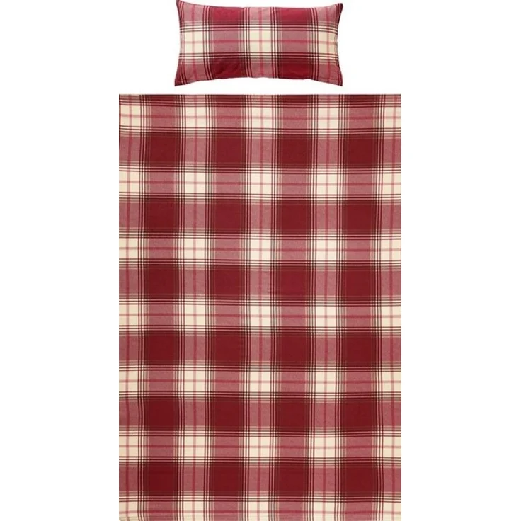 REDBEST Bettwäsche Bettwäsche, Biber, 2 teilig, Karo – Bild 4