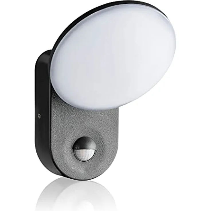 SEBSON Außen-Wandleuchte LED Außenleuchte Bewegungsmelder 9m/140° IP65, 15W 1300lm kaltweiß, Kaltweiß, Bewegungsmelder programmierbar