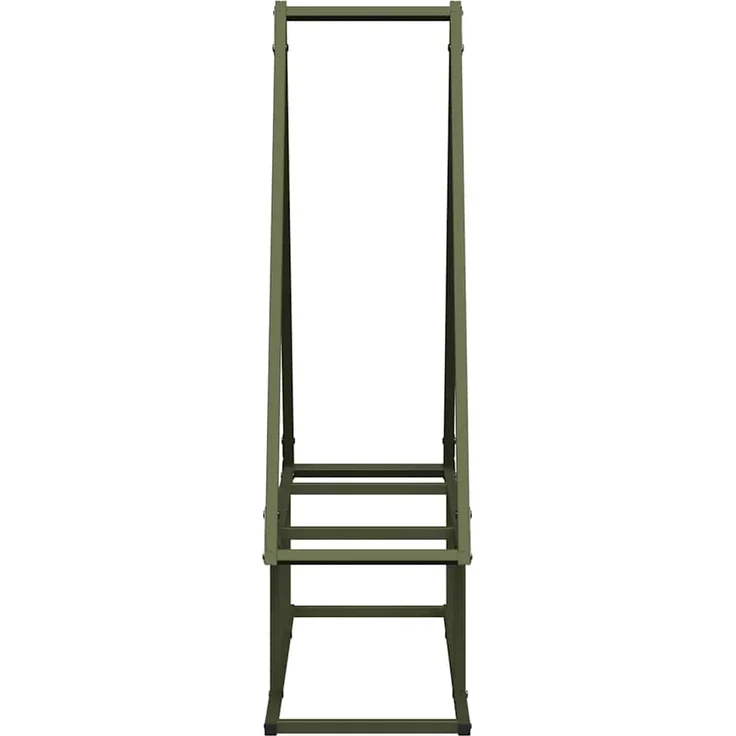 vidaXL Brennholzregal Olivgrün 80x25x90 cm Kaltgewalzter Stahl 864318 – Bild 5