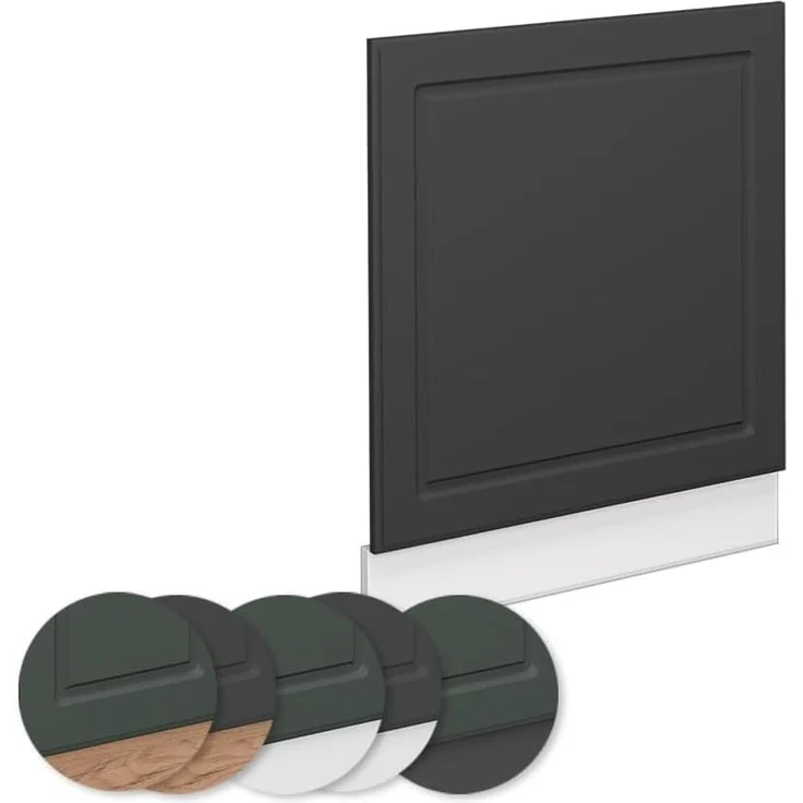 Frontblende Fame-Line Anthrazit-Gold 60 cm ohne Arbeitsplatte Vicco – Bild 4