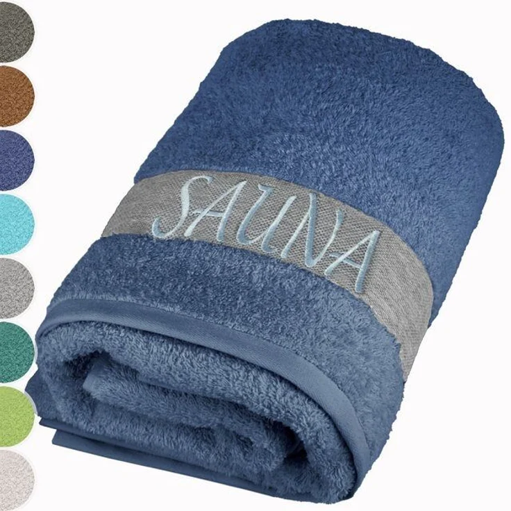 Lashuma Saunatuch XXL Handtuch Lima, (1-St), Premium Frottee Badetuch - Saunahandtuch 100x200 für Damen & Herren – Bild 4