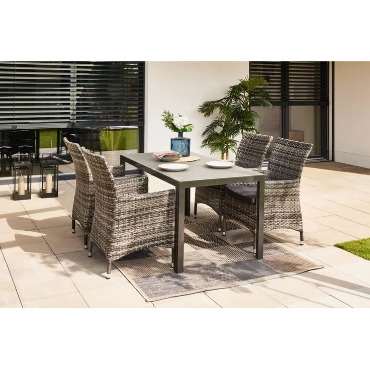 Primaster Dining Sessel Nardo XL Alu Rahmen Gartenstuhl Gartensessel – Bild 2