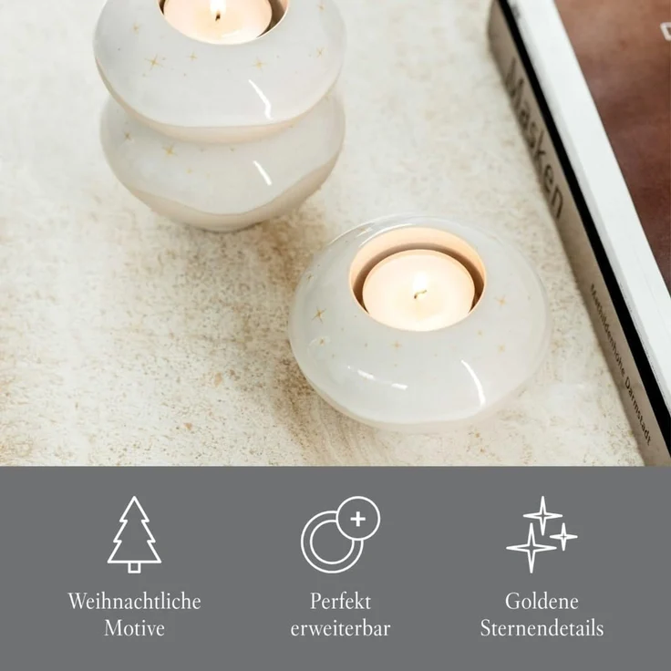 like. by Villeroy & Boch Winter Glow Kerzenhalter Donut A U S L A U F ! – Bild 4