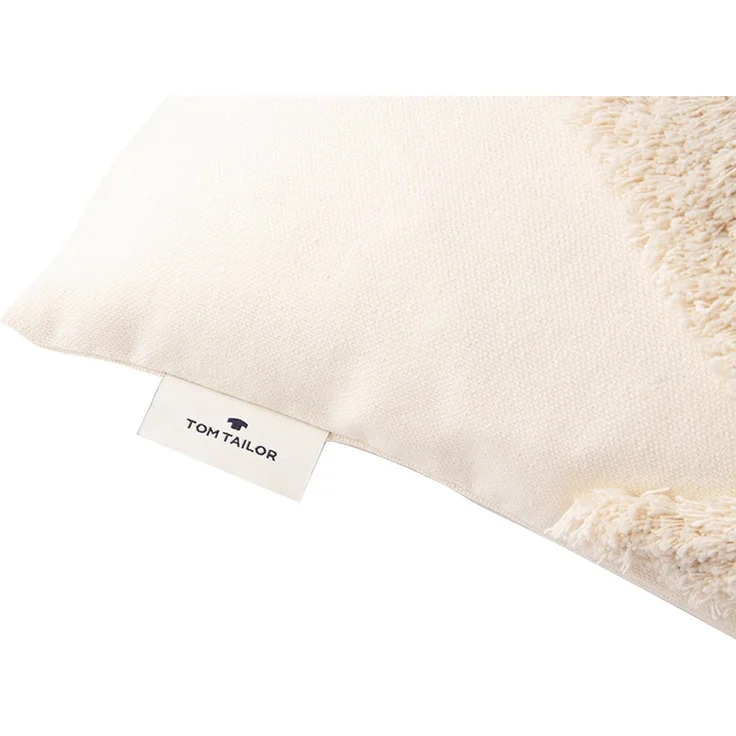 TOM TAILOR HOME Dekokissen Fluffy Rhomus, mit aufgesetzten, fluffigen Rautenmotiv, Kissenhülle ohne Füllung – Bild 3