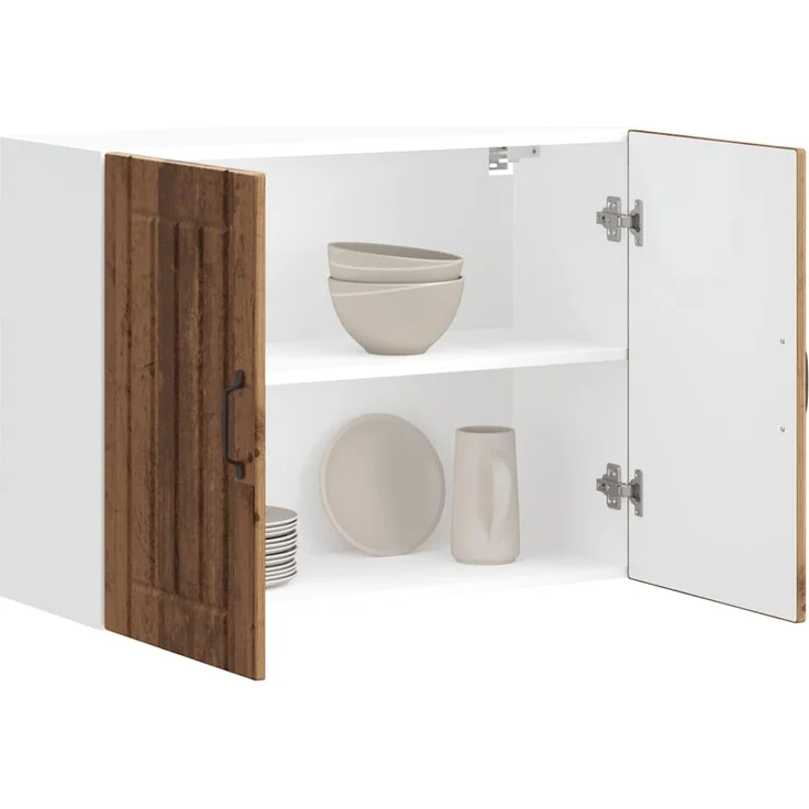 vidaXL Küchen-Hängeschrank Lucca Altholz-Optik Holzwerkstoff 853835 – Bild 7