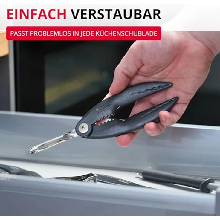 WESTMARK Fischbesteck Hummerknacker mit Pinzette »Cracky-Spezial« Black Edition, Aluminium, Edelstahl, griffige Haptik – Bild 8