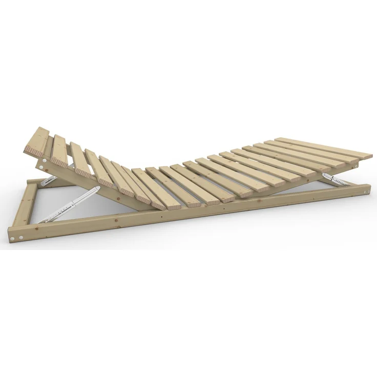 Ergonomischer Holzrahmen Kopf- und Fußteil verstellbar ''Ergo-Eva'' 80 190 Fichte – Bild 5