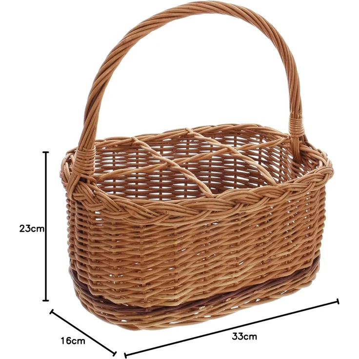 Flaschenkorb "Rustico", für 6 Flaschen Einkaufskorb Picnickorb Aufbewahrungskorb – Bild 6