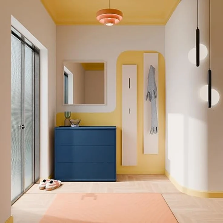 FORTE Kommode Alice Springs, Kommode, 3 Schubkästen B/H/T 94,8/83,1/41,5, Schubkästen mit Vollauszug, grifflos,Push to open – Bild 3