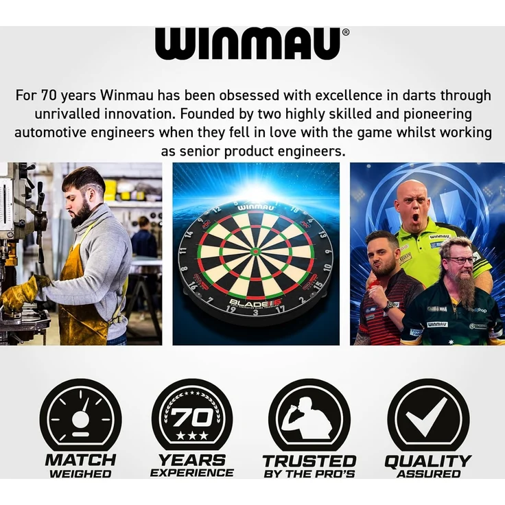 Winmau Dartmatte Dartmatte Pro Zone Precision Blade 6 8215, Mat Dartteppiche Matte für Dartscheiben Boards – Bild 8