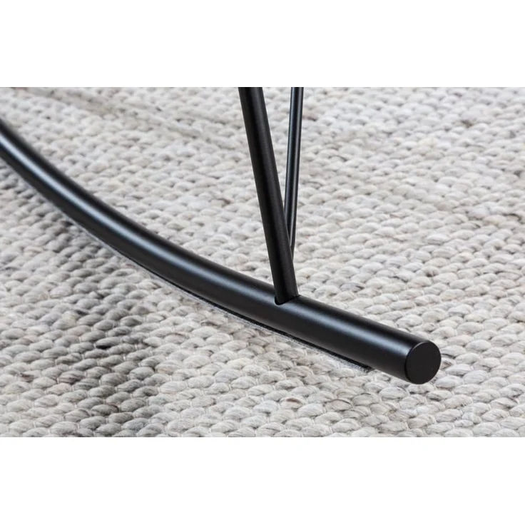 riess-ambiente Schaukelstuhl SCANDINAVIA SWING weiß / schwarz (Einzelartikel, 1 St), Wohnzimmer · Bouclé · Metall · Teddystoff · Schlafzimmer – Bild 7
