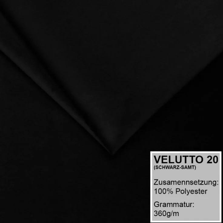 Polsterbett IGI 90x200 mit Matratze, Bettkasten und Lattenrost. Farbe: Schwarz 20 – Bild 3