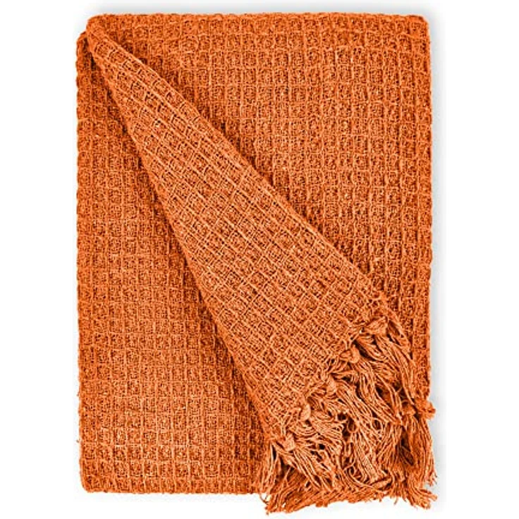 Emma Barclay Honeycomb — schlichte Überdecke für Sessel und Sofas aus recycelter Baumwolle mit Waffelstruktur, 50x60 cm (127x152 cm) – Bild 8