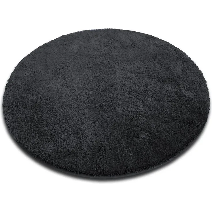Karat Badematte Karat Hazy Rund, Viele Farben & Größen, Polyester, rutschfeste Latexbeschichtung, waschmaschinenfest, Polyester, extra weicher Flor