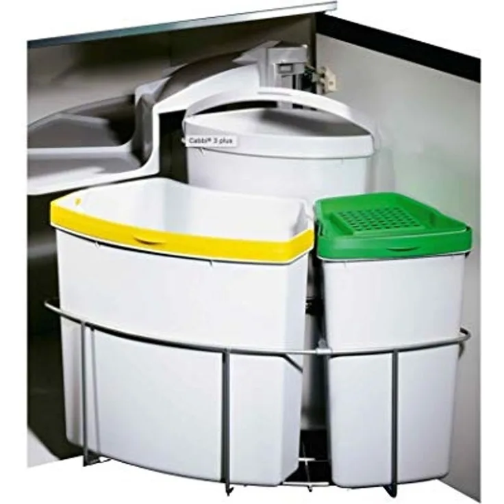 Cabbi® 3 plus, Abfallsammler für Schwenktechnik, anthrazit