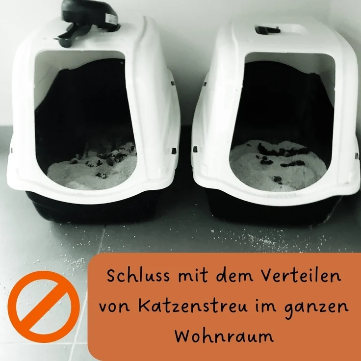 GarPet Katzentoilette 2er Set Katzenklo Matte Katzenstreu Katzentoilette Vorleger Grau – Bild 4