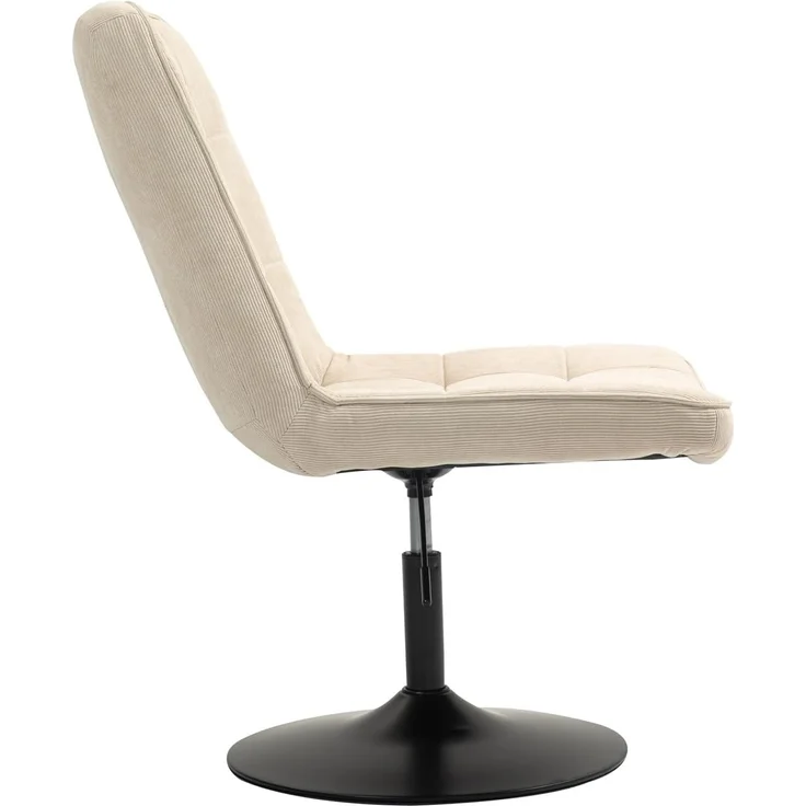 SVITA Loungesessel HENRY, gepolstert, 360° drehbar, mit Cordbezug, Beige – Bild 9