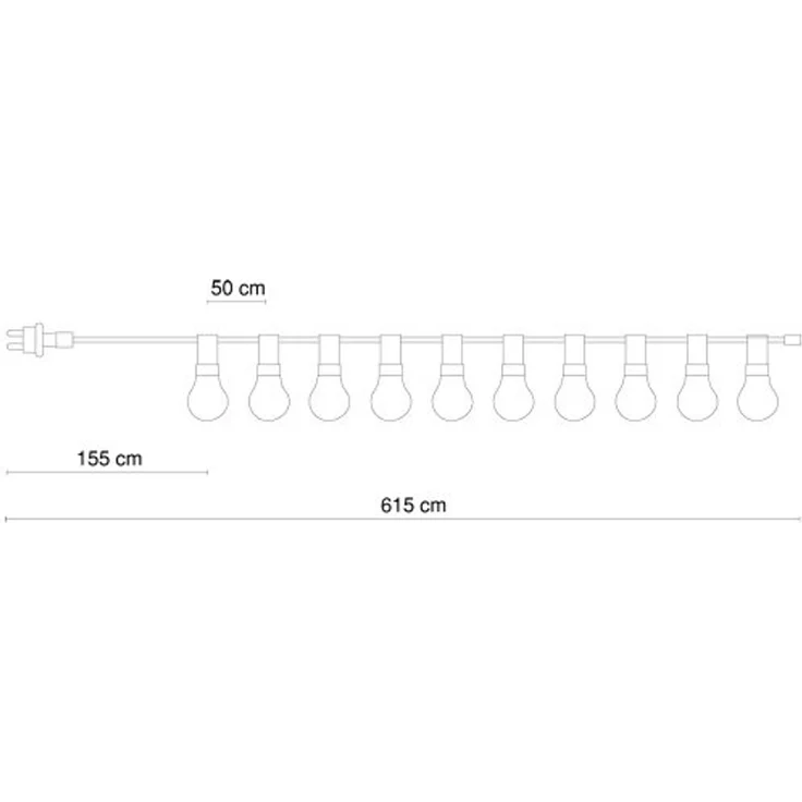 Globo Party-Lichterkette Nirvana 10 LED bunt – Bild 6