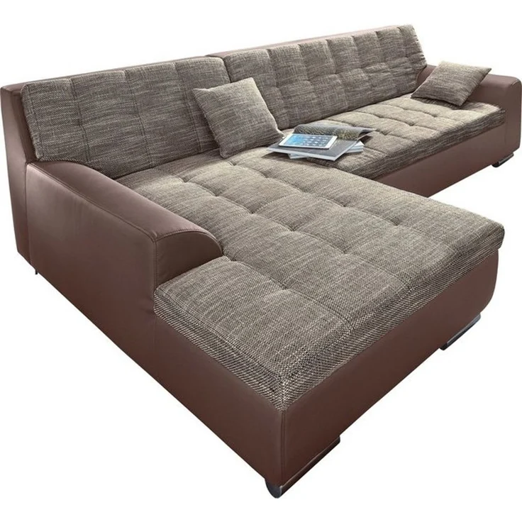 DOMO collection Ecksofa Treviso viele Bezüge, auch in Cord, L-Form, B/T/H: 267/80/83 cm, mit Bettfunktion, inkl. Zierkissen, Unser Dauertiefpreis – Bild 4