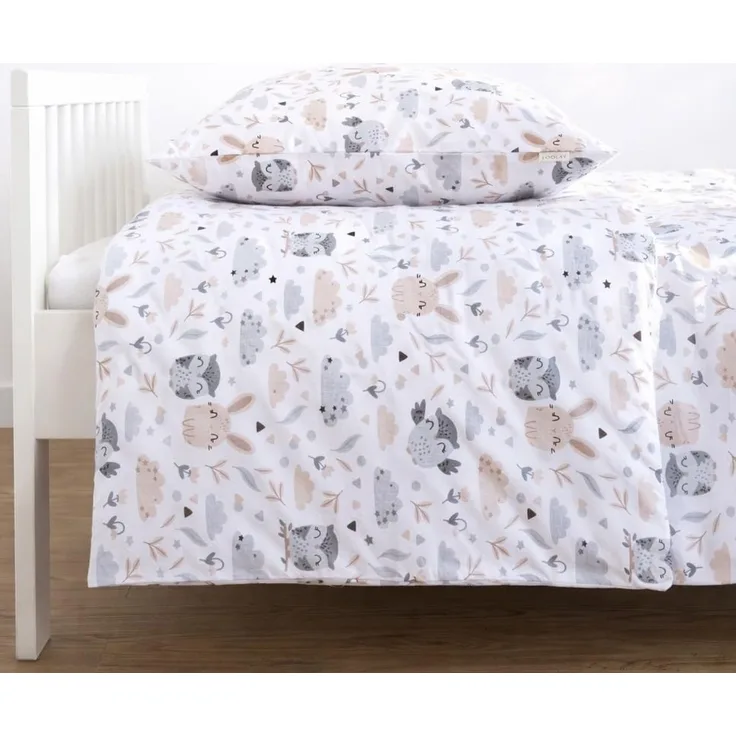 Loolay Kinderbettwäsche Set Baumwolle Baby & Kinder, 2-teilig, viele Größen IKEA passend HASE, Atmungsaktiv & hautfreundlich - perfekt für moderne Kinderzimmer!