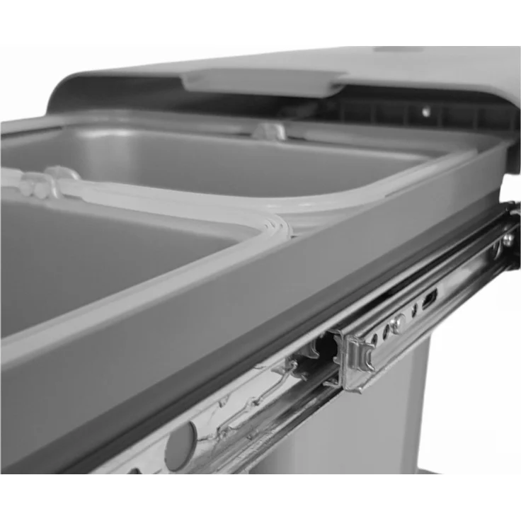 Einbau Abfallsammler ab 40cm Unterschrank Aladin 2x 8 L Mülleimer grau – Bild 3