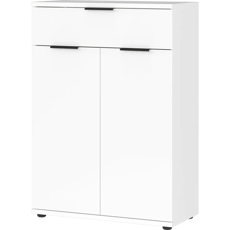 Germania Schuhschrank 2790-84, in Weiß, Platz für bis zu 15 Paar Schuhe, 75 x 108 x 37 cm (BxHxT)