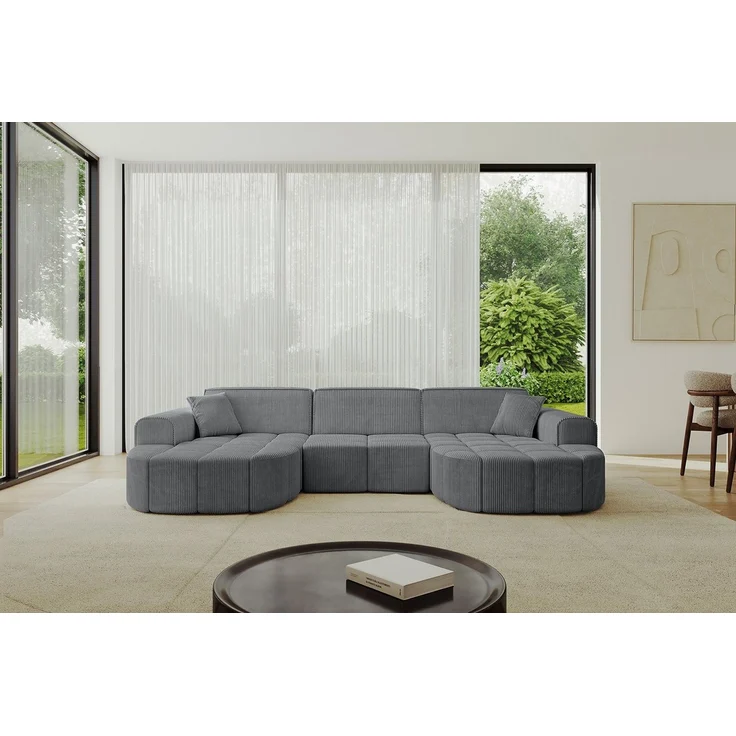 ALTDECOR Wohnlandschaft Livo-U1, Sofa Praktische Bequeme Funktionsecke Couch U-Form Eckcouch, Corner Sofa U-Form Vielseitige Sofa Wohnlandschaft Wohnzimmer – Bild 1