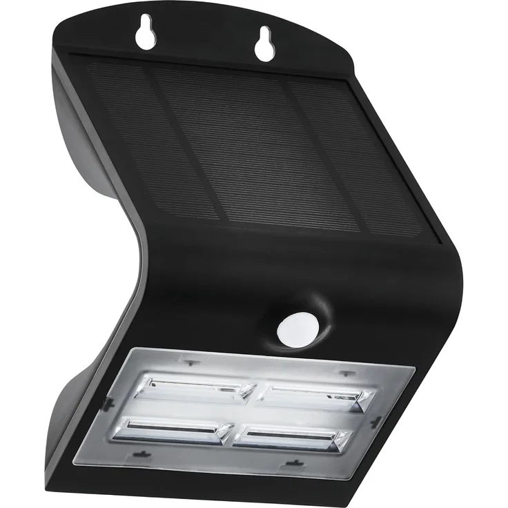 Eglo 900255 Wandleuchte LAMOZZO schwarz SOLAR-LED L:14cm B:11cm H:21cm mit Sensor + day-/night-Sensor dimmbar 3000K, 4000K, 6000K