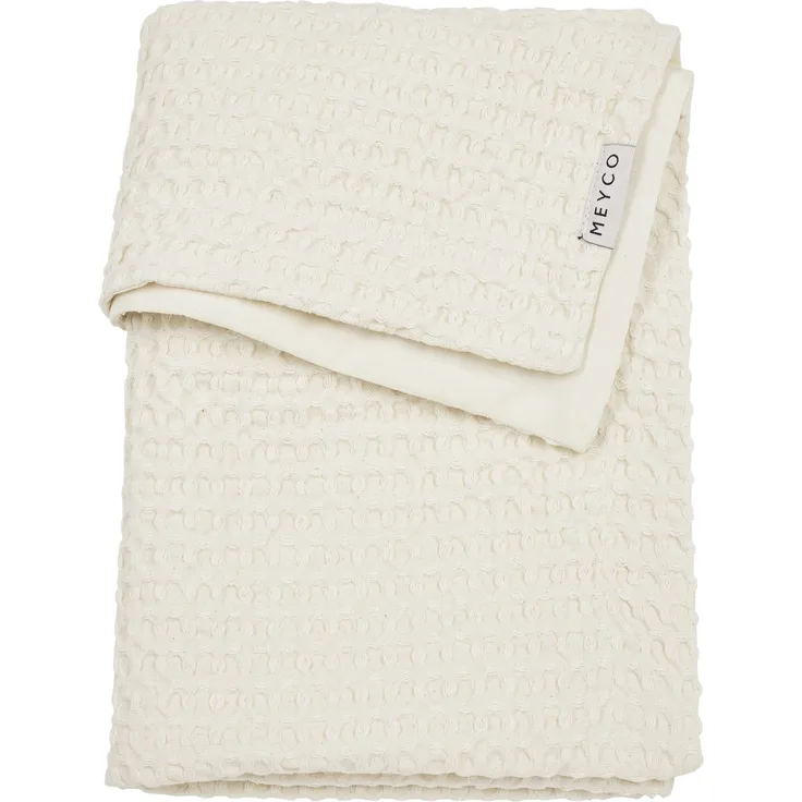 Meyco Waffel Bettdecke - 100 x 150 cm - Nature Cré