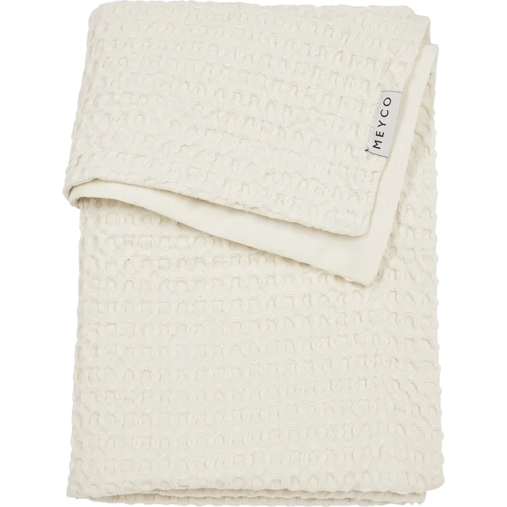 Meyco Waffel Bettdecke - 100 x 150 cm - Nature Cré