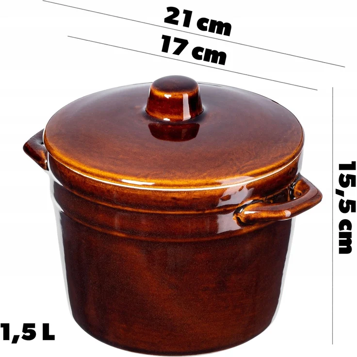KADAX Einlegetopf für Steinzeugschmalz 1,5L – Bild 3