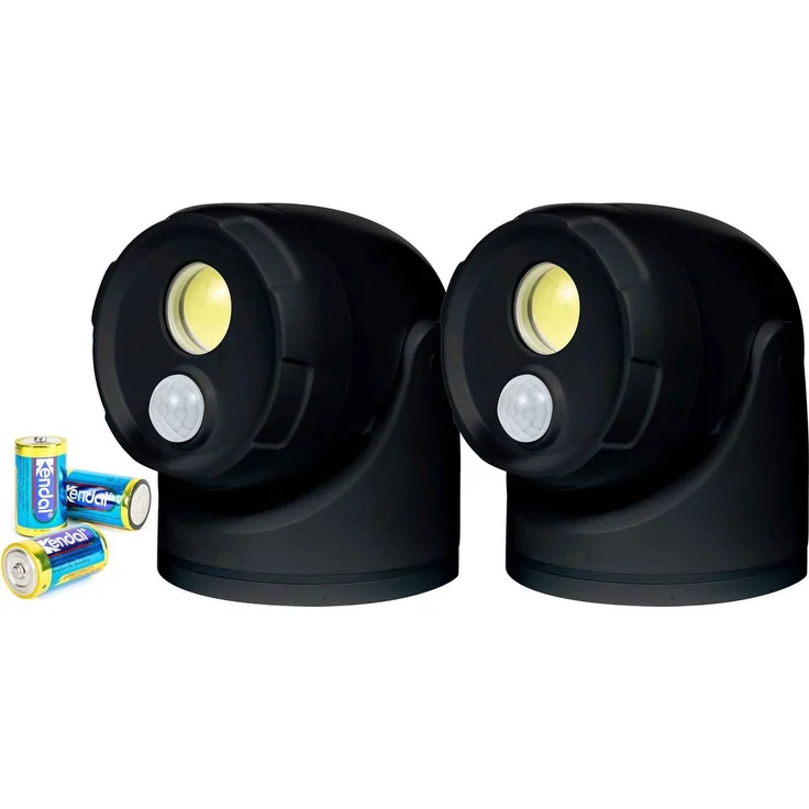 Northpoint LED Wandstrahler LED Batterie Spot Strahler Flutlicht Bewegungsmelder inkl. D-Batterien – Bild 5